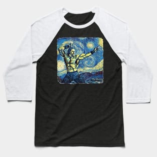 Conan the Barbarian Van Gogh Style Baseball T-Shirt